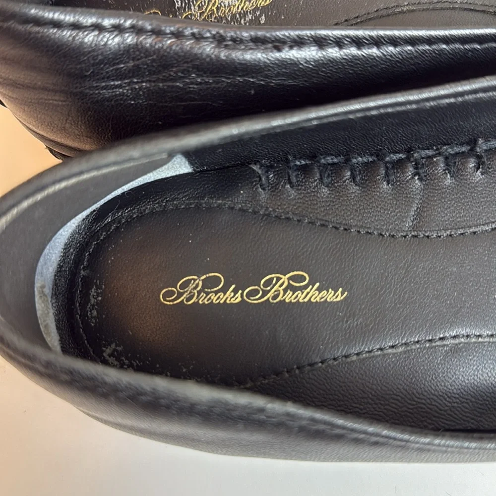 Brooks‎ Brothers Black Leather Espadrilles Size 7.5